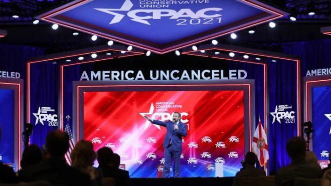 CPAC Fires Back At Hyatt Over The Nazi Symbol-Resembling Stage Design