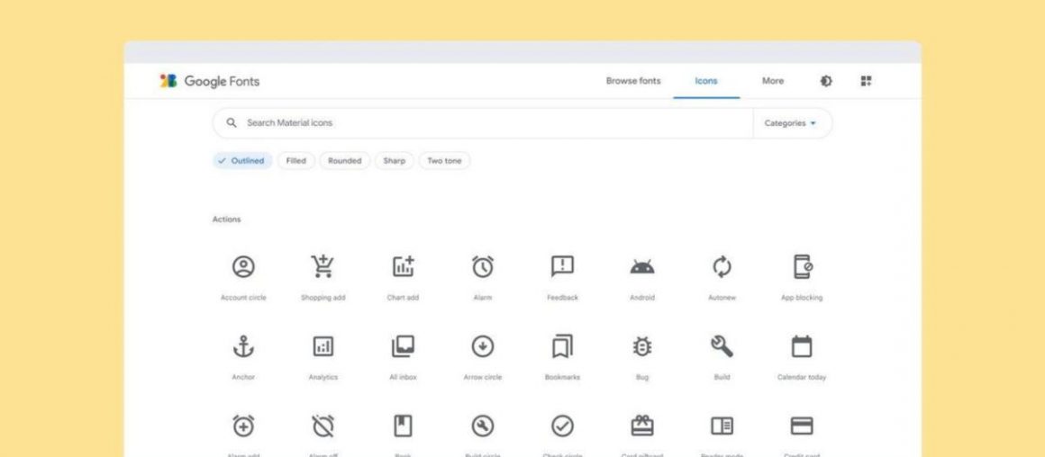 Google Fonts gets new logo as catalog adds Material icons - 9to5Google