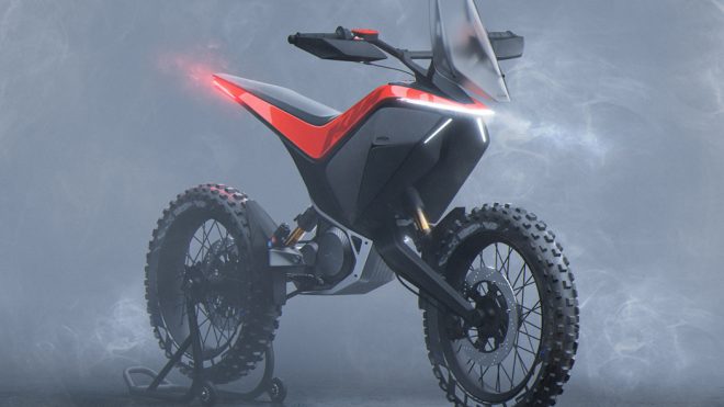 This KTM Light Adventure bike with detachable battery packs has got the looks