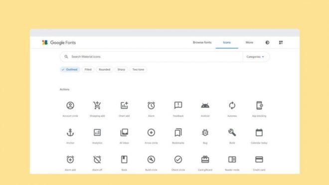 Google Fonts gets new logo as catalog adds Material icons - 9to5Google