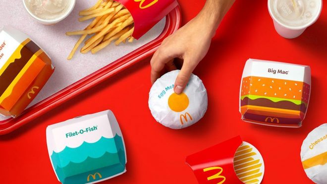 McDonald's just redesigned the packaging for all of its food, and it's cheerful AF