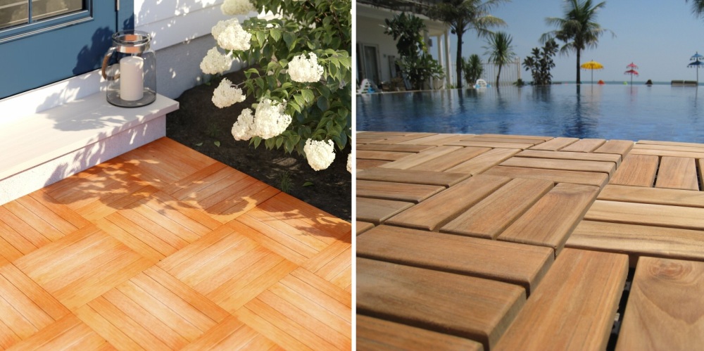 These Wood Deck Tiles are Absolutely Stunning On Your Patio